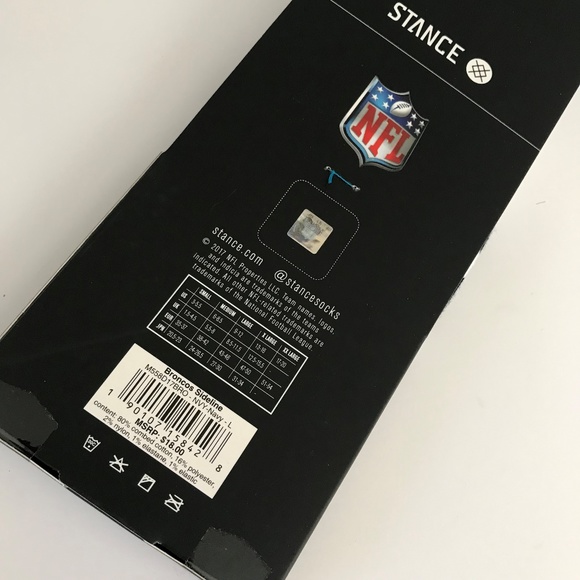 NWT STANCE DENVER BONCOS SIDELINE SOCKS SZ L 9-12 - Picture 5 of 6